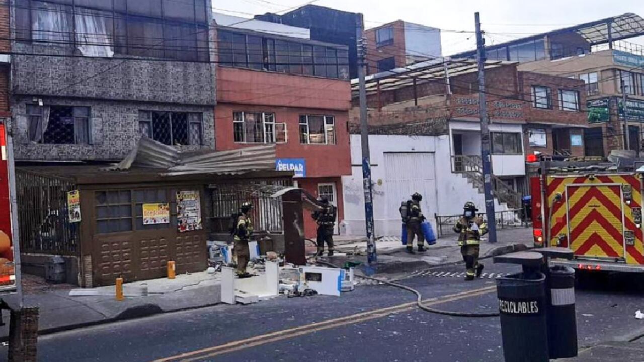 Fuerte explosión en un depósito de gas en Engativá