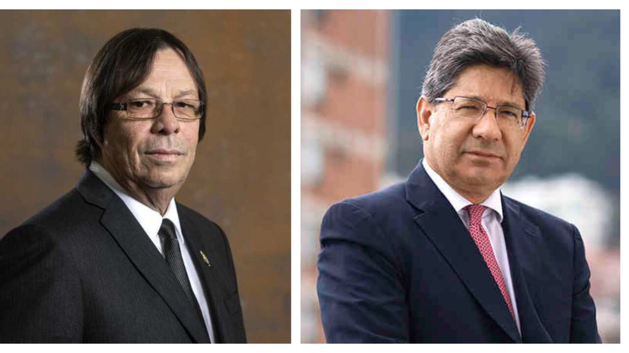 El representante César Lorduy y el magistrado Alejandro Linares.