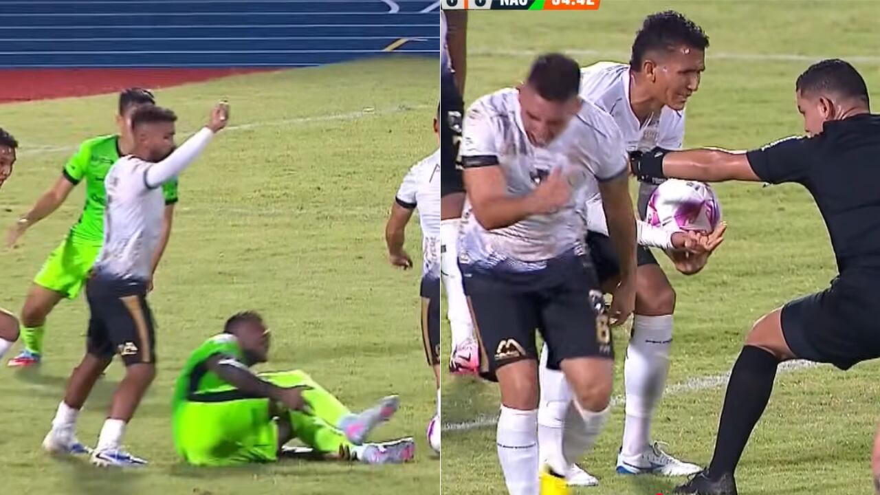 Luis Matorel determinó un polémico penal para Nacional ante Llaneros