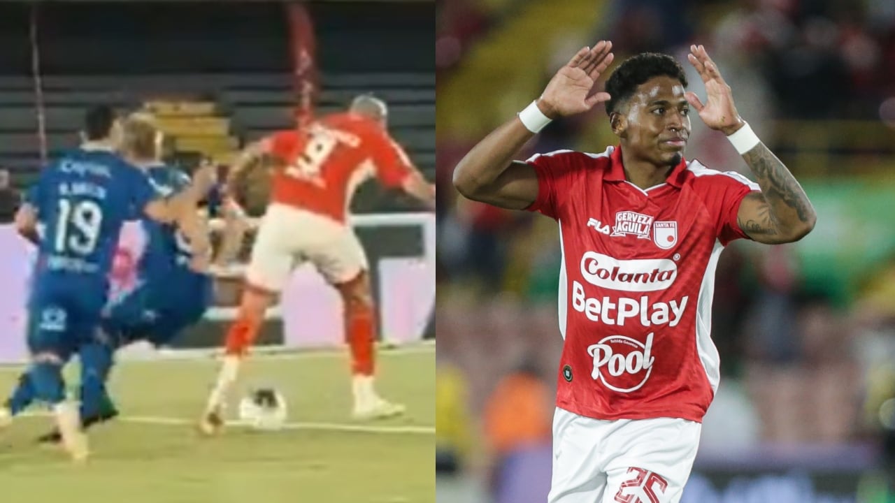 Jugada de Fagúndez y gol de Emerson Rivaldo desde otra cámara.