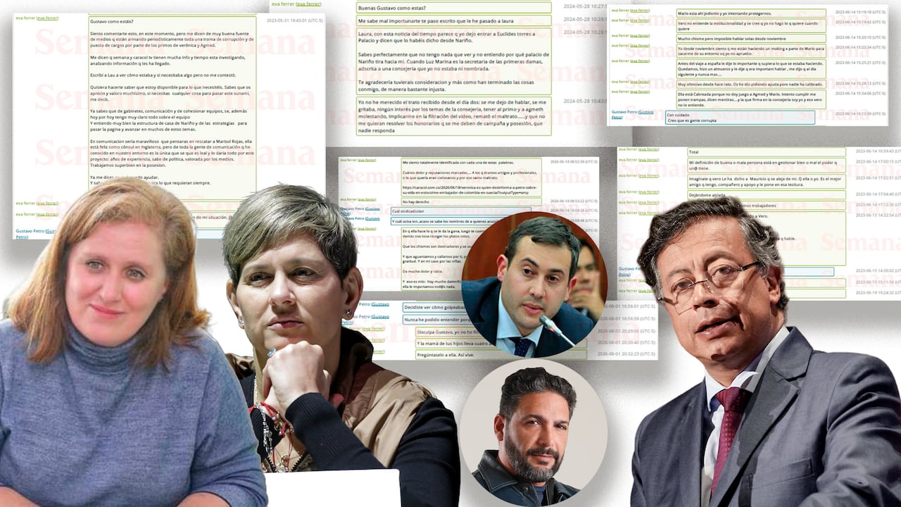 Gustavo Petro y Eva Ferrer intercambiaron mensajes durante casi cuatro años, según un informe pericial de informática forense conocido por SEMANA.