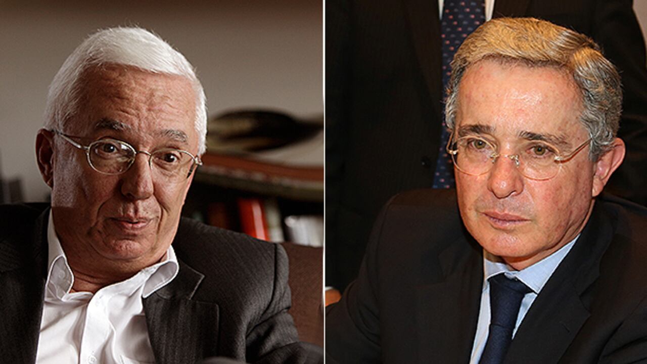 Jorge Robledo y Álvaro Uribe.