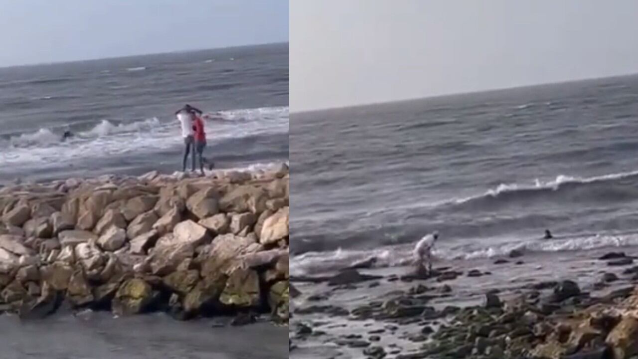 Menor fue arrastrada por el mar en Puerto Colombia.