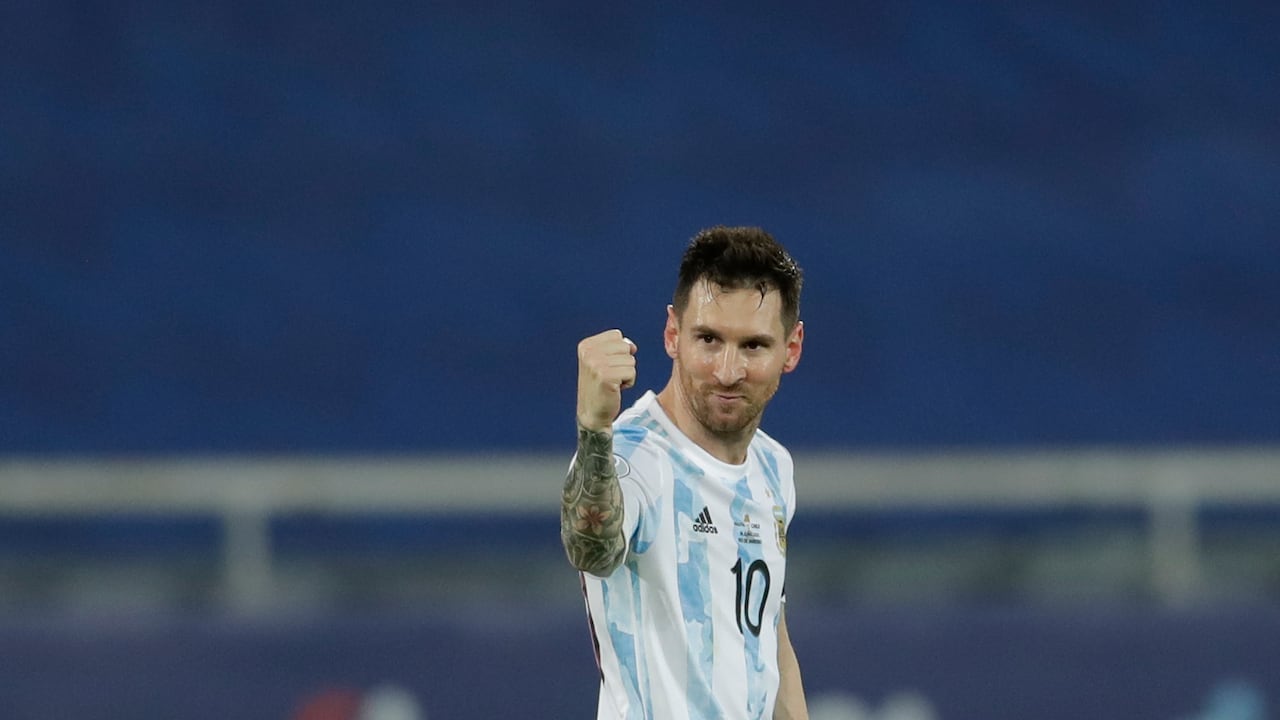 Lionel Messi con la Selección Argentina.