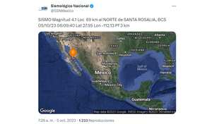 Así reportó el SSN el sismo en México el jueves 5 de octubre