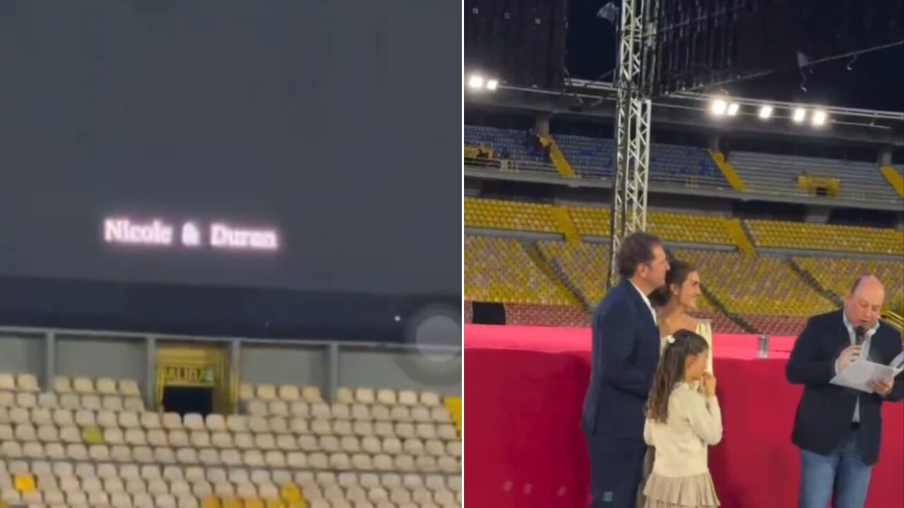 Así fue el matrimonio que se llevó a cabo en el Estadio El Campín.