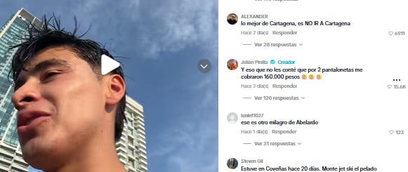 Julián Pinilla habló de los cobros excesivos que tuvo en su viaje a Cartagena.