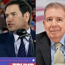 María Corina Machado, Marco Rubio y Edmundo González.