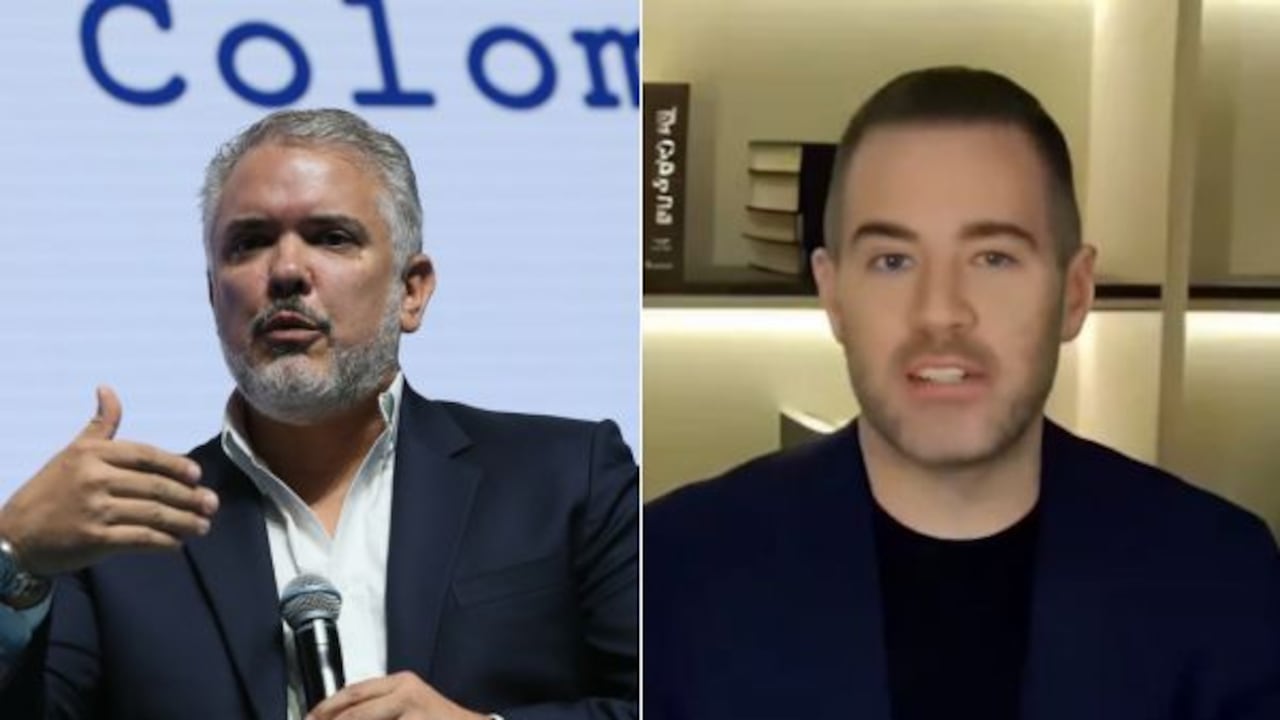 Expresidente Iván Duque y Ceo de Gallup Jon Clifton.