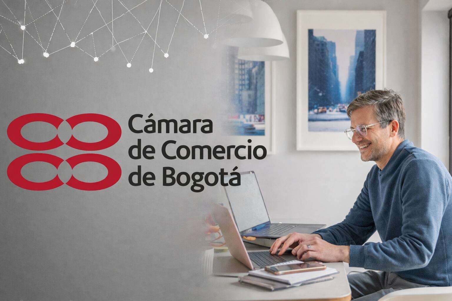 Cursos para emprendedores, webinars ofrecidos por la Cámara de Comercio.