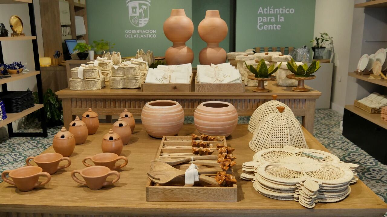 Muestra de productos de la nueva colección de los artesanos del Atlántico.