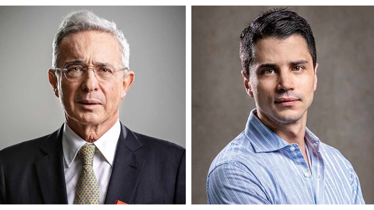 Álvaro Uribe y Tomás Uribe