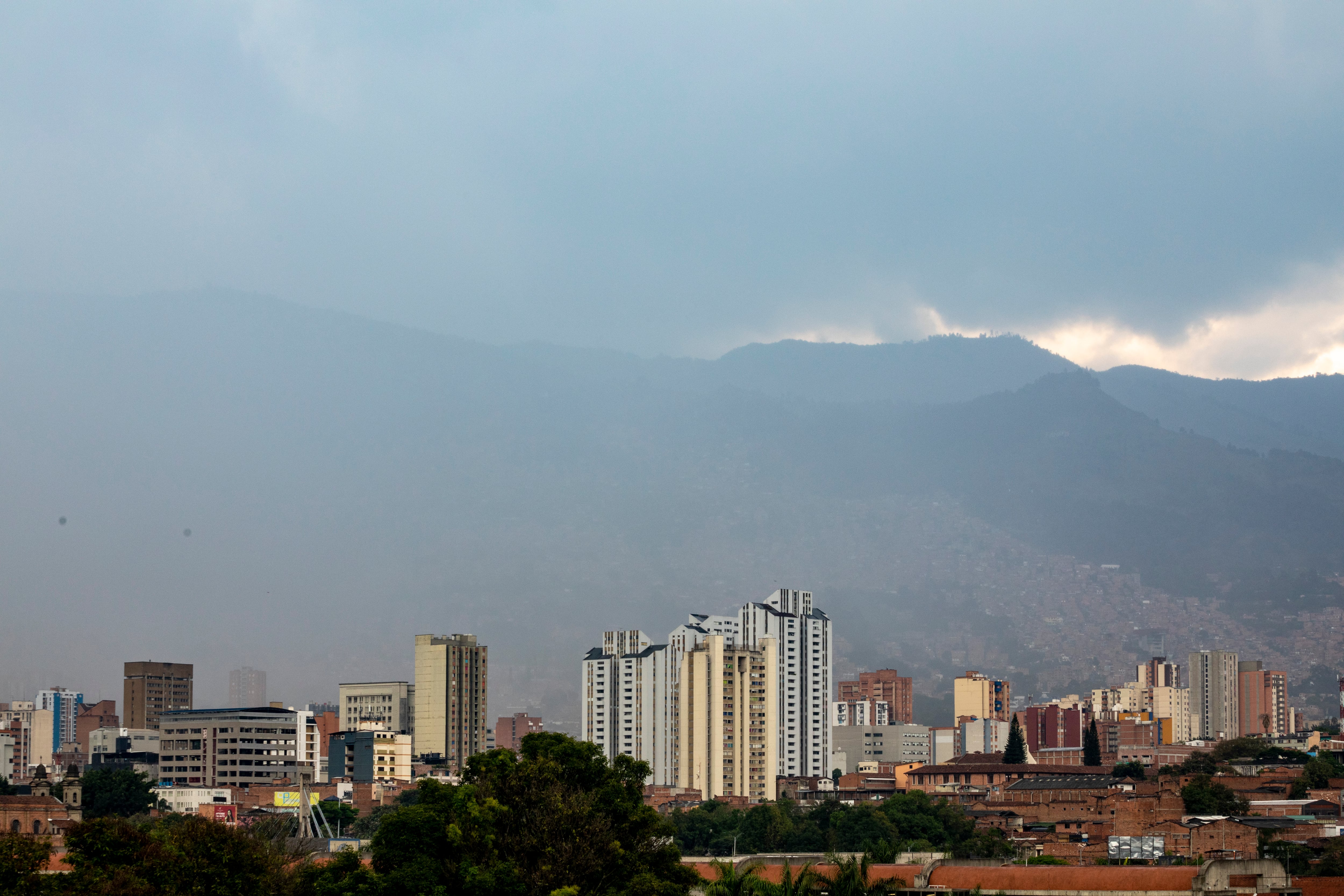 Lluvias en Medellín.