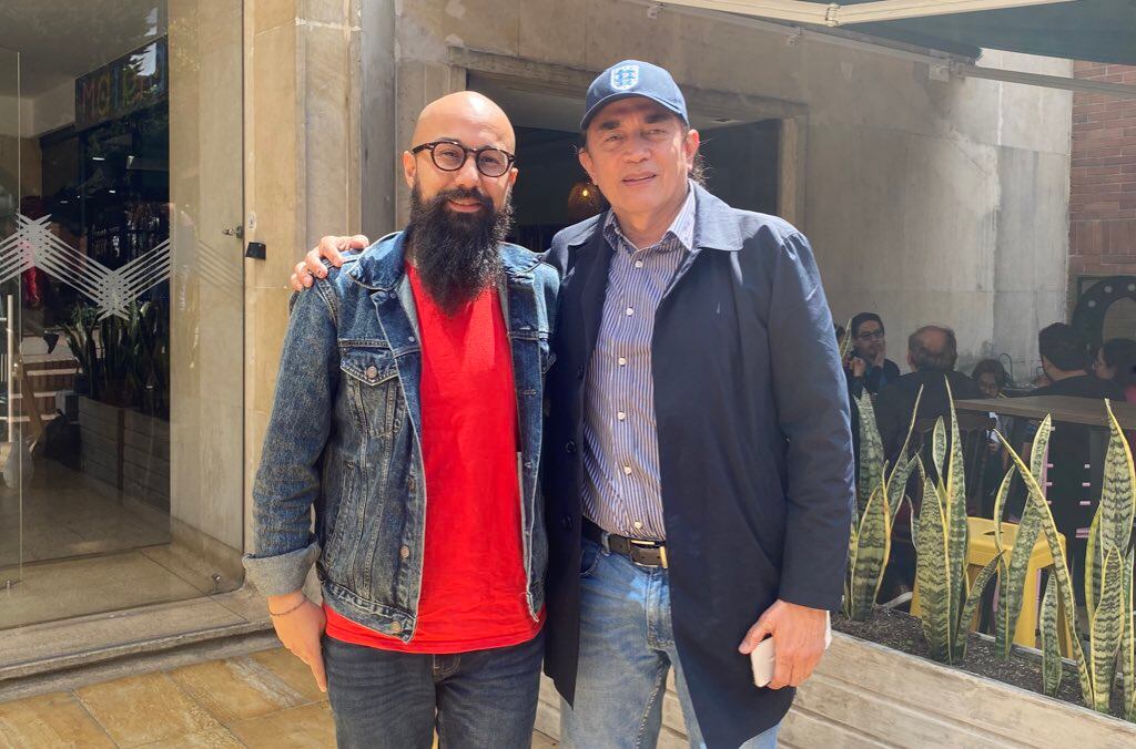 Gustavo Bolívar y el concejal Carlos Carrillo, precandidatos a la Alcaldía de Bogotá.