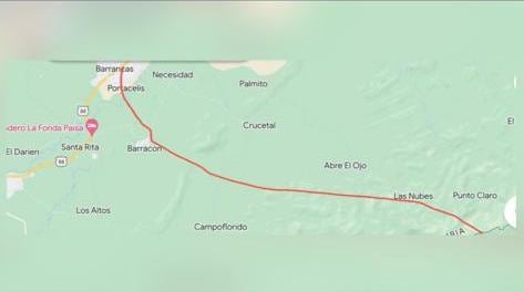 Según fuentes de la fuerza pública, ese sería el recorrido que hicieron los secuestradores del papá del jugador Luis Diaz. La zona colinda con la frontera venezolana.