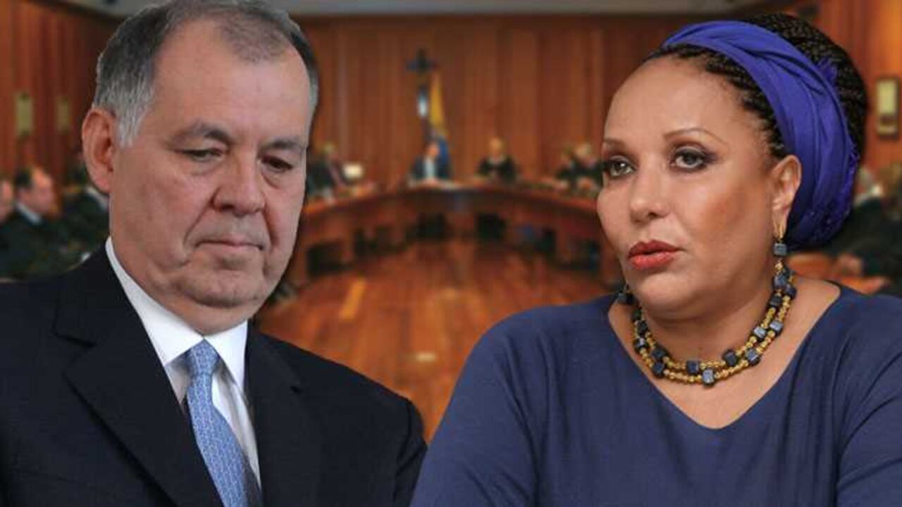 El procurador Alejandro Ordóñez y Piedad Cordoba.