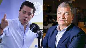 Luis Carlos Vélez y Rafael Correa.