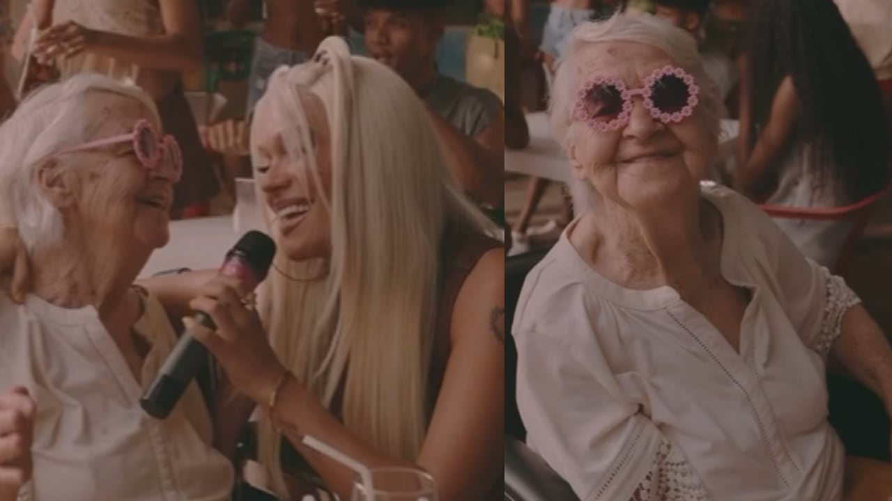La popular anciana enamoró con su participación en el nuevo video de Karol G.