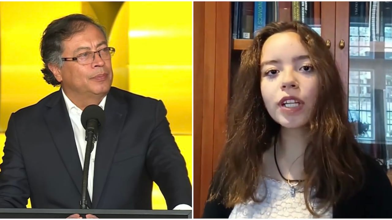 Presidente Gustavo Petro y la joven Jerome