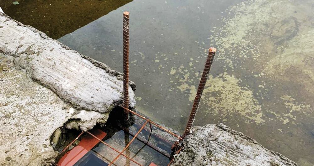 La constructora dejó el proyecto tirado. 