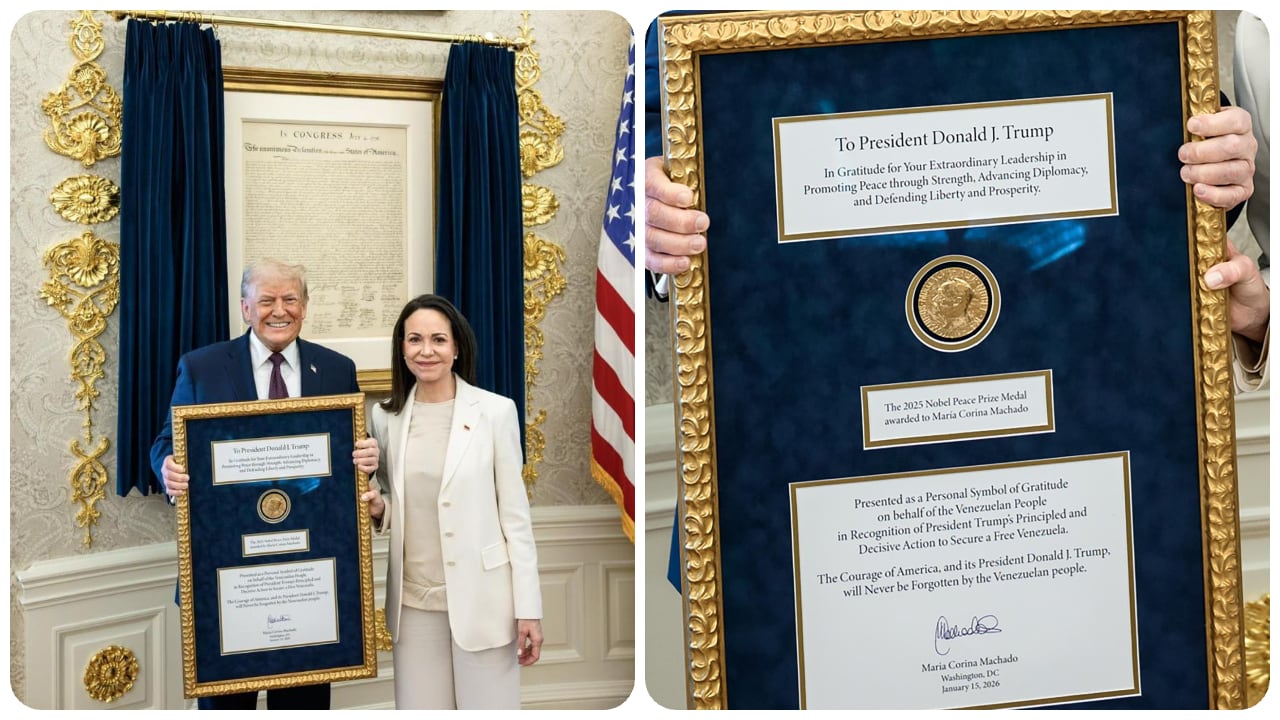 Machado le agradeció la valentía y su esfuerzo a Trump, tras la detención de Nicolás Maduro.