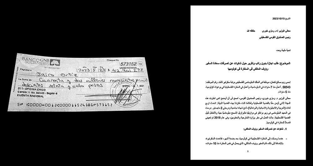  SEMANA conoció los documentos que sustentarían la denuncia de la cónsul de Palestina en Colombia. El embajador reside en el exclusivo sector de Santa Ana.