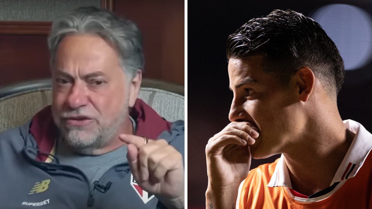 Julio Casares fue presidente de James Rodríguez en São Paulo