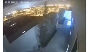 Así se vieron las luces antes del terremoto de Marruecos