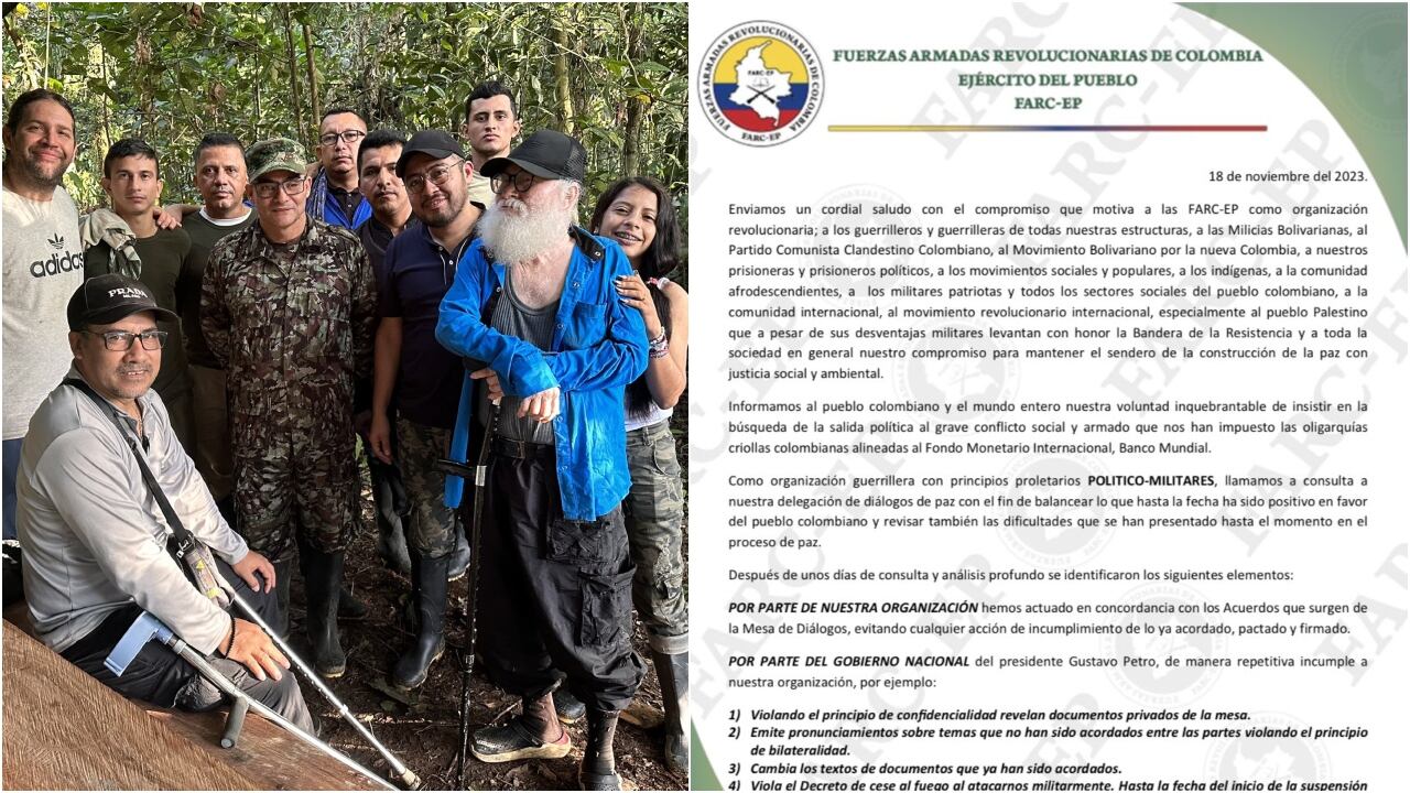 Disidencias de ‘Iván Mordisco’ aseguran que el Gobierno Petro ha violado el cese al fuego y revelado documentos privados de la mesa de diálogos