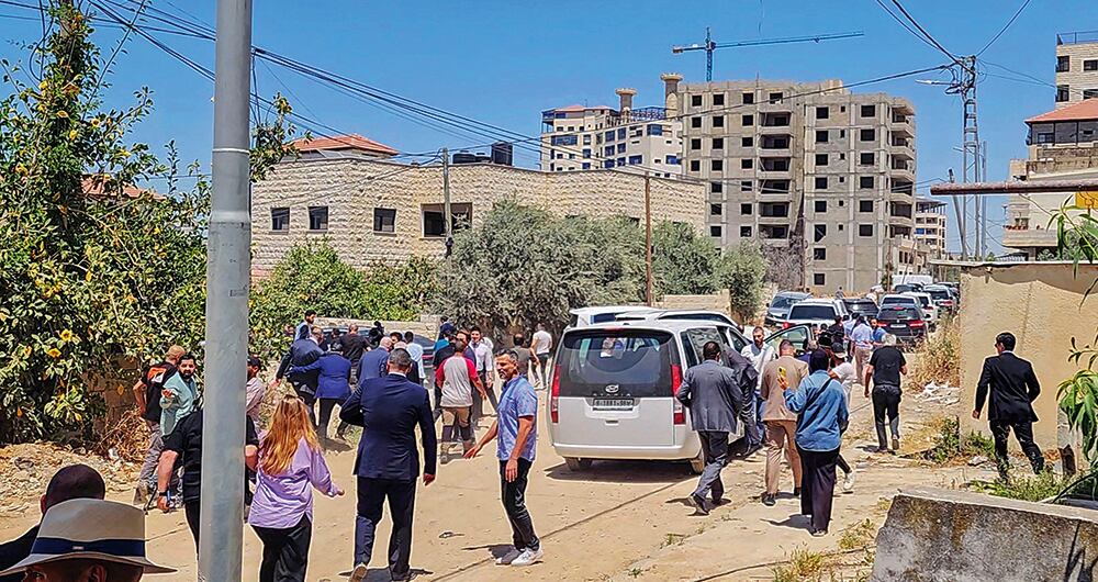 Un grupo de diplomáticos atravesó un momento de preocupación luego de que agentes de las FDI dispararan en su contra en Jenin, Cisjordania el 21 de mayo.