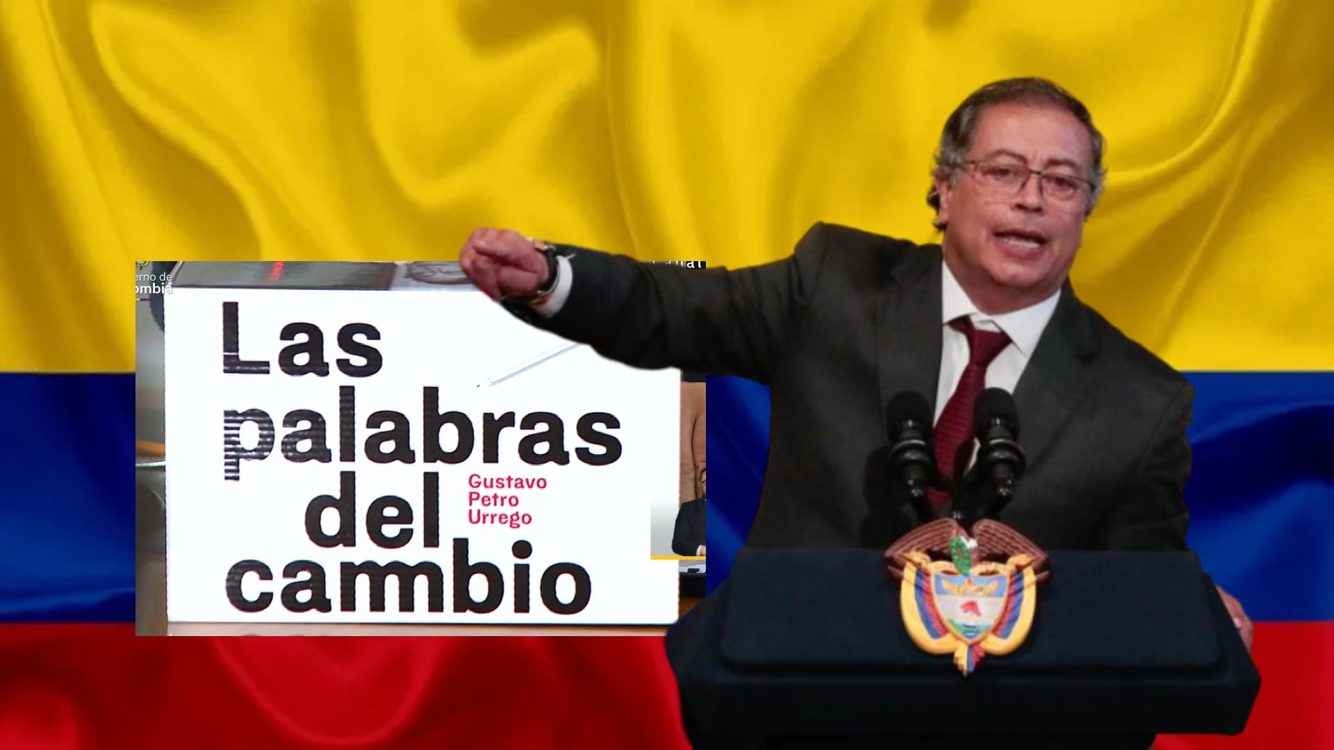 Las Palabras del Cambio es la colección de 10 tomos que recopila los discurso de Petro presidente.