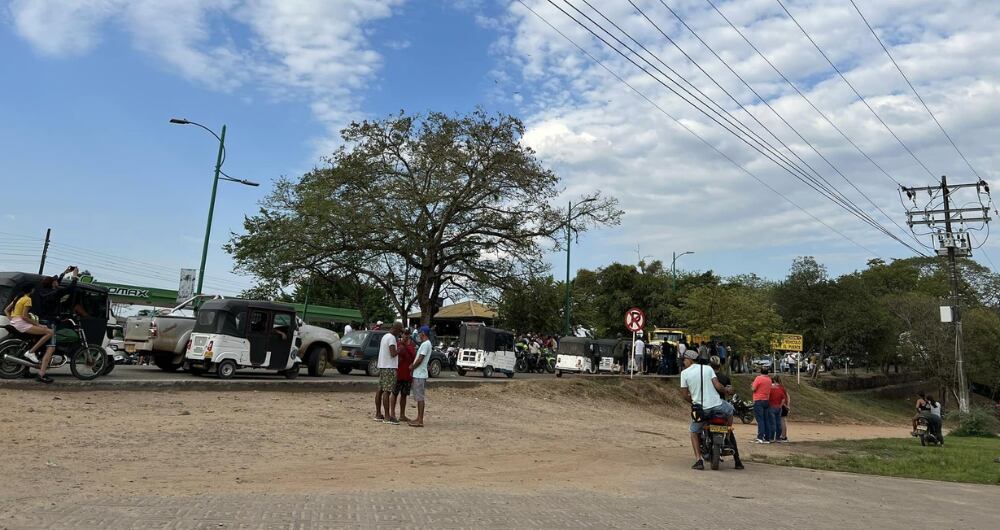Colapso en las vías de Puerto Gaitán, Meta, por bloqueos.