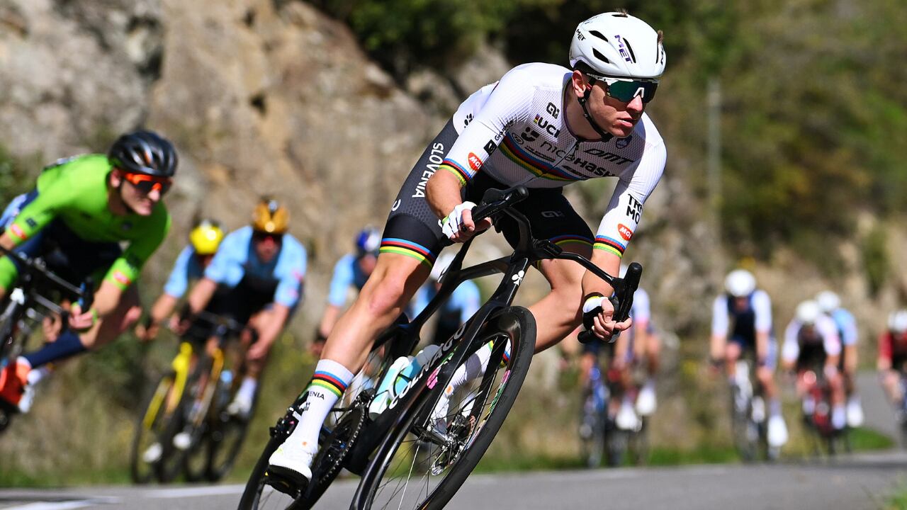 Tadej Pogacar, ganador del campeonato europeo de ruta 2025.