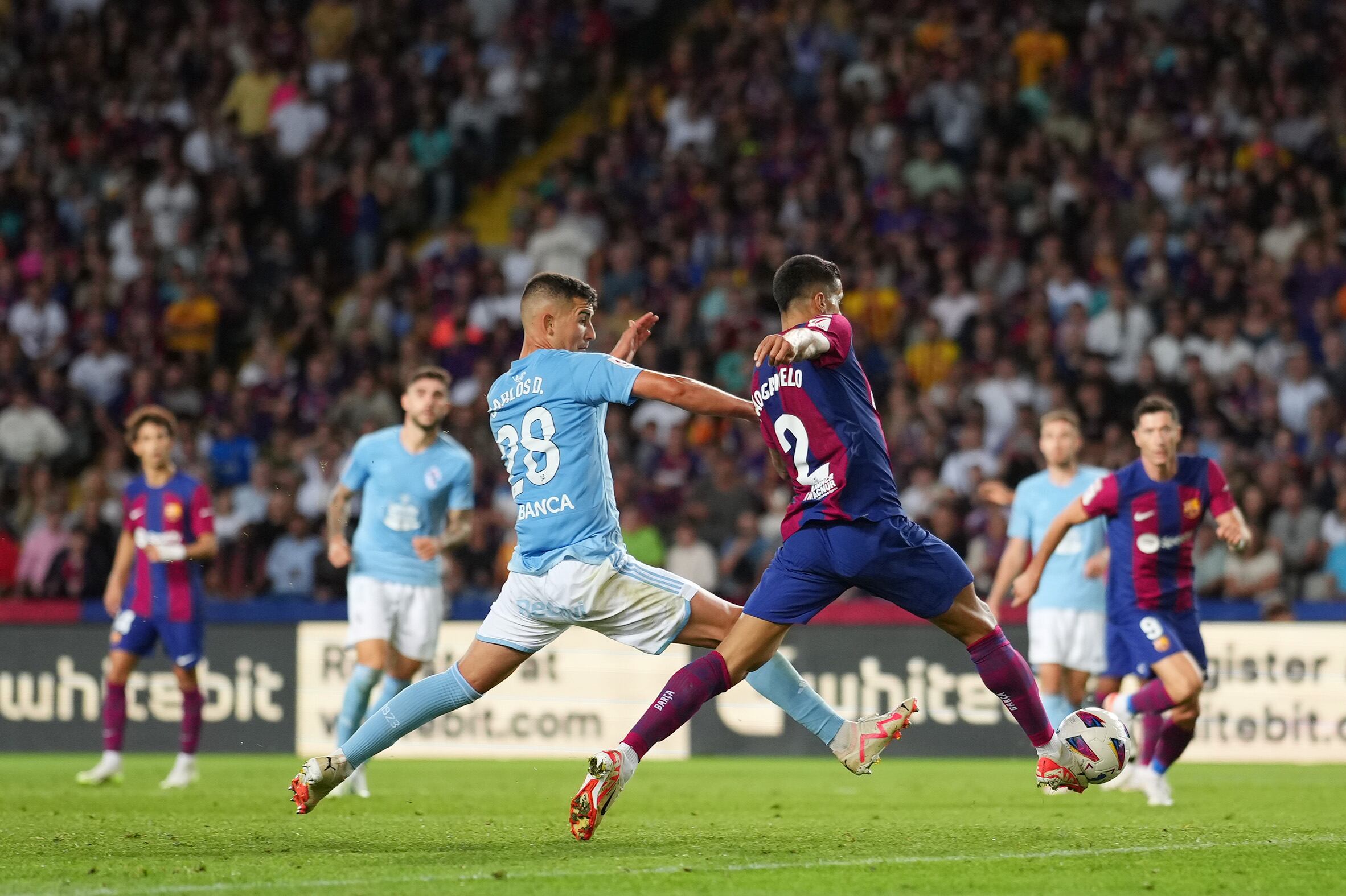 Joao Cancelo dio el gol de la victoria para los culés
