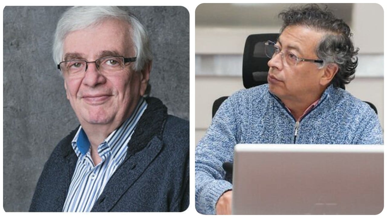 Moisés Wasserman y Gustavo Petro.