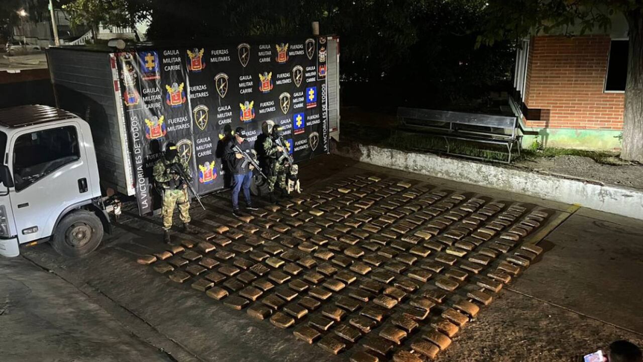 El estupefaciente iba a ser comercializado en Barranquilla y su área metropolitana por organizaciones criminales.