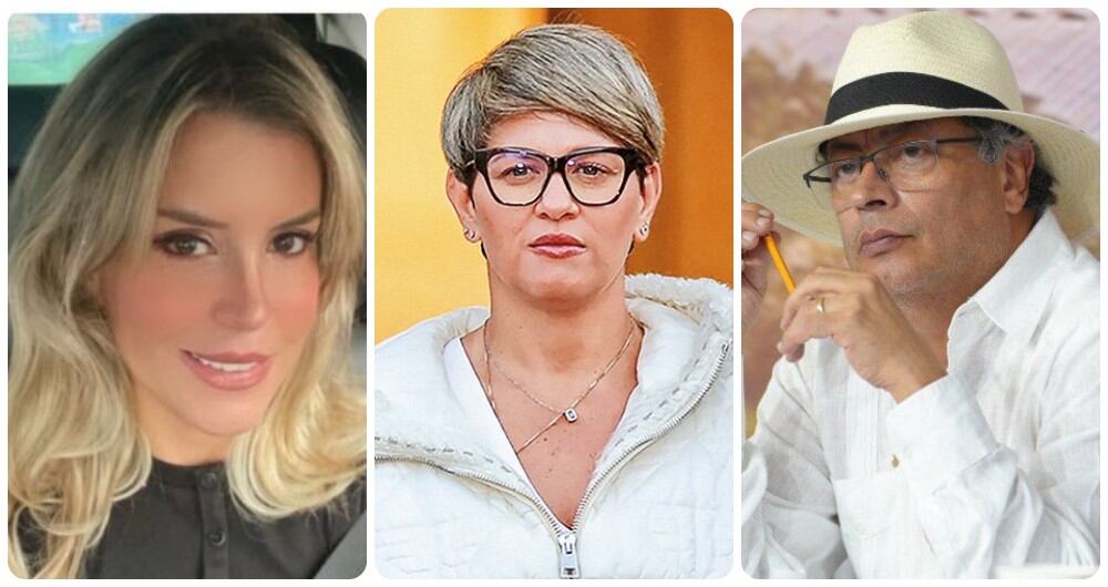 Ángela Benedetti, Verónica Alcocer y Gustavo Petro.