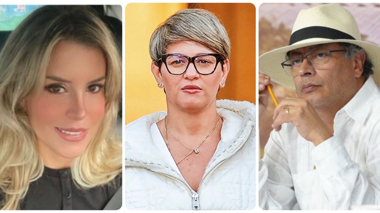 Ángela Benedetti, Verónica Alcocer y Gustavo Petro.