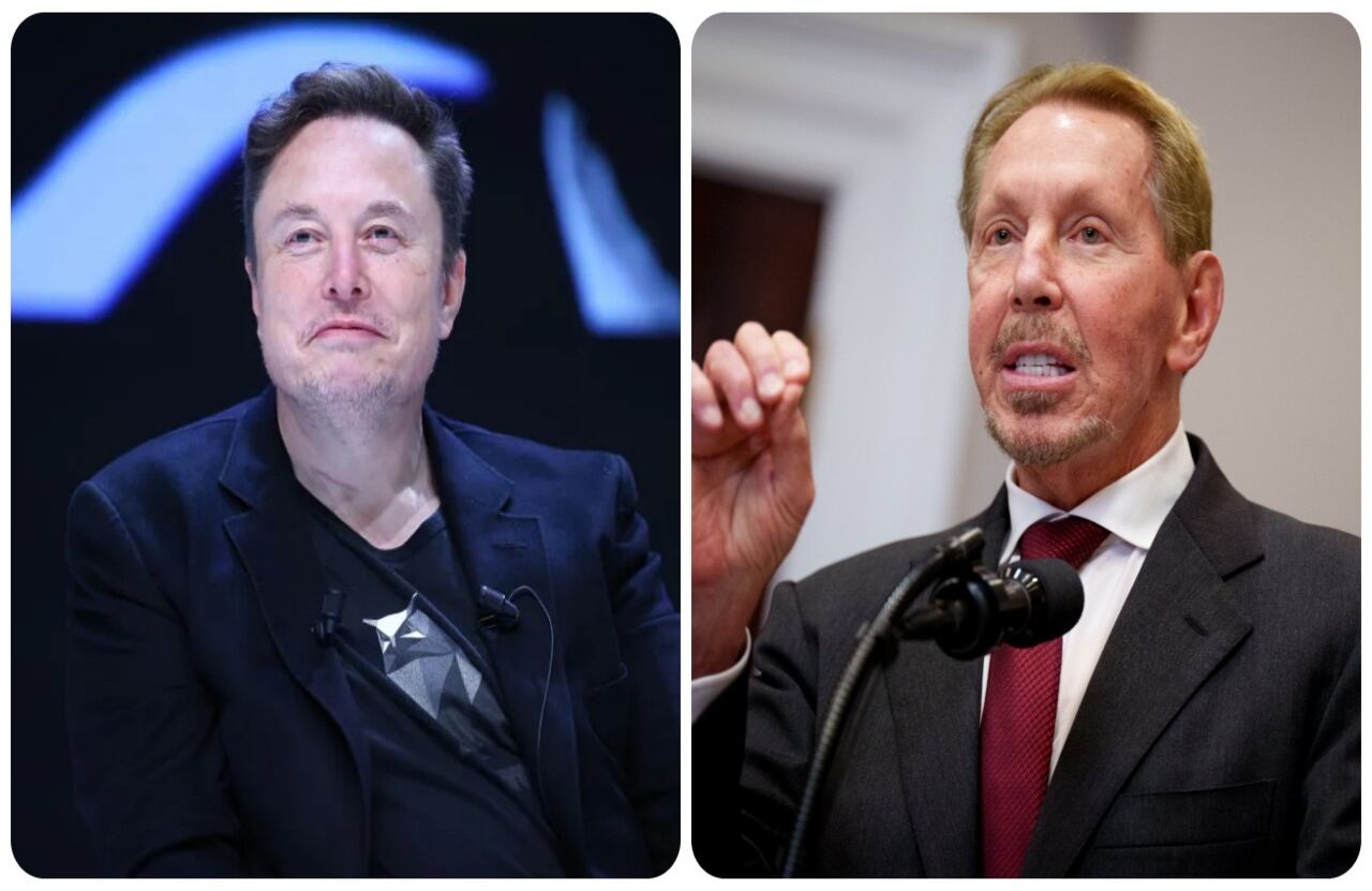Elon Musk y Larry Ellison