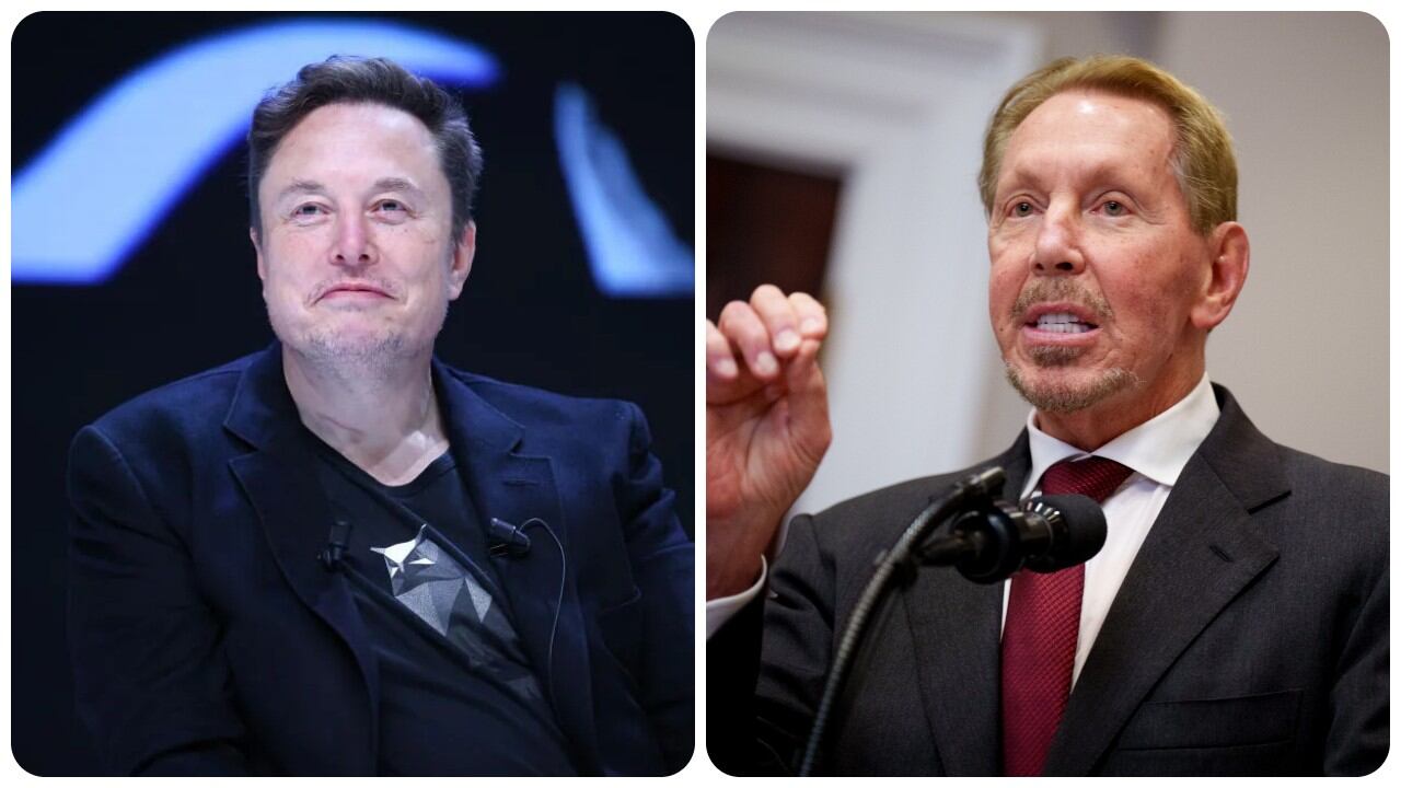 Elon Musk y Larry Ellison