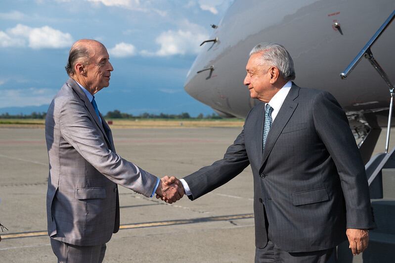 Presidente de México, Andrés Manuel López Obrador, llegó a Colombia para reunirse con Gustavo Petro