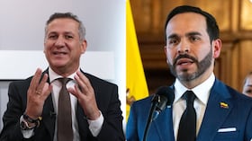 Embajador Jorge Jaller y el presidente Abelardo De La Espriella.