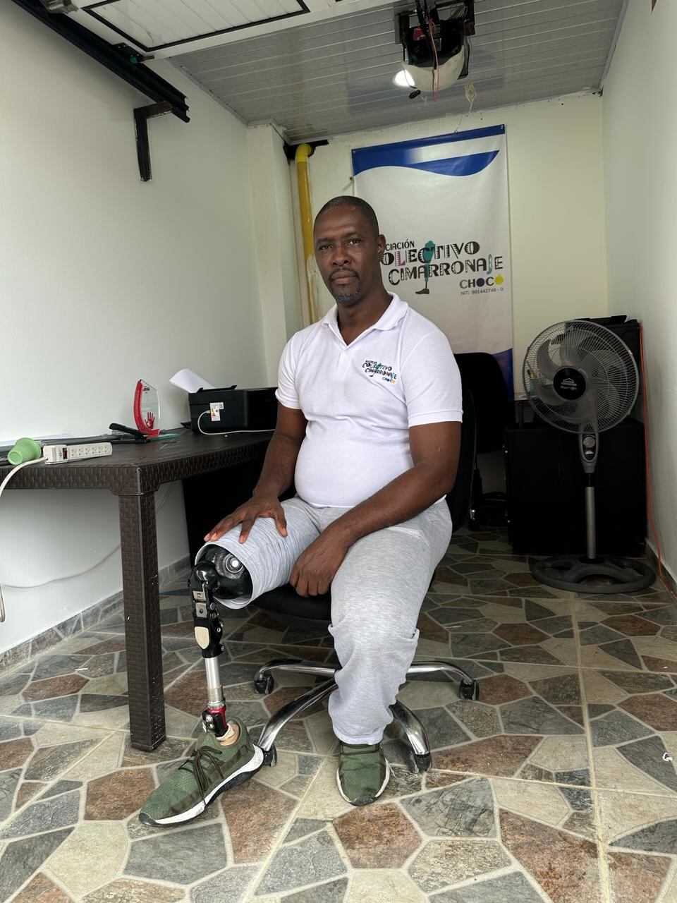 Jesús Arley Perea, sobreviviente de una mina antipersona en Chocó