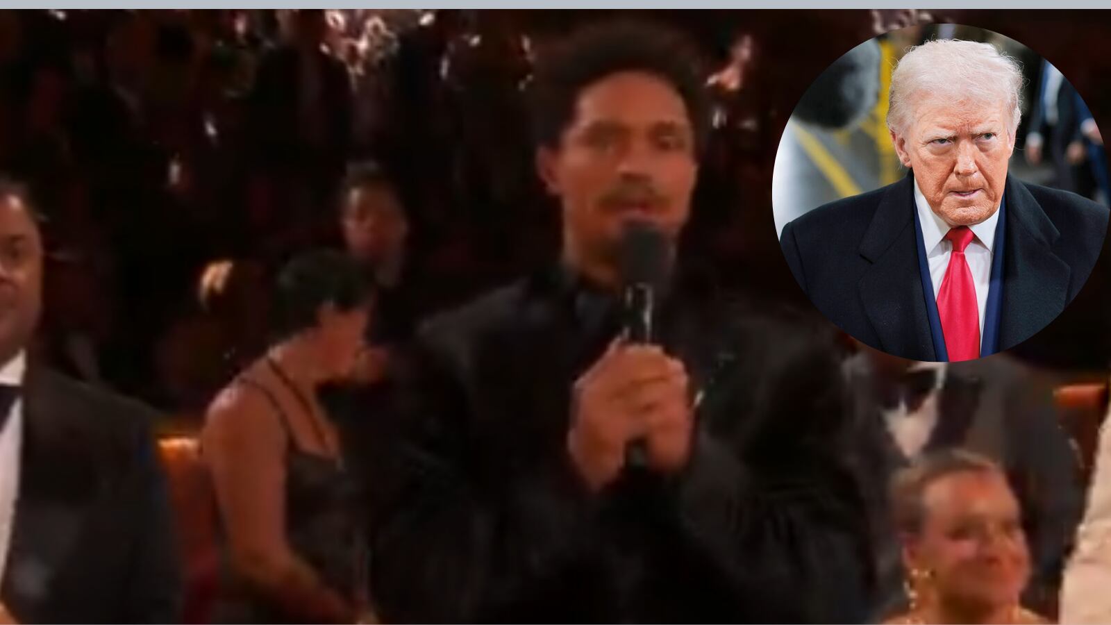 Donald Trump reaccionó en redes sociales tras una broma de Trevor Noah en los Grammy, amenazando con una demanda por difamación.