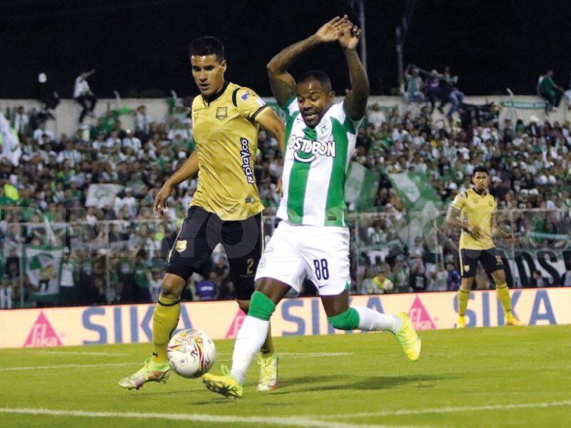 Dorlan Pabón ha sido fundamental en la campaña de Atlético Nacional en 2023. Foto: Dimayor.