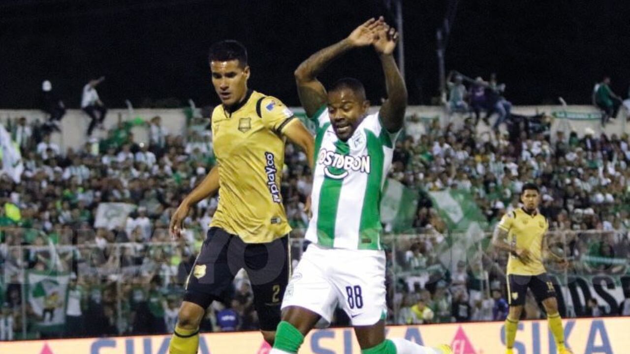 Dorlan Pabón ha sido fundamental en la campaña de Atlético Nacional en 2023. Foto: Dimayor.