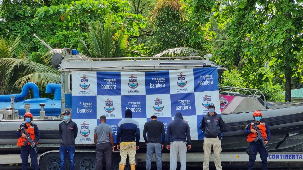 Imagen de archivo sobre los operativos de la Armada contra el narcotráfico.