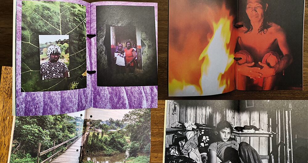 El libro se divide en cuatro cuadernillos unidos por lazos de cuero: una introducción y capítulos dedicados a los indígenas, los campesinos y el pueblo negro.