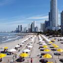 Playa de "El Boni", en Bocagrande, Cartagena. Enero 10 del 202.
Foto Guillermo Torres Reina / Semana