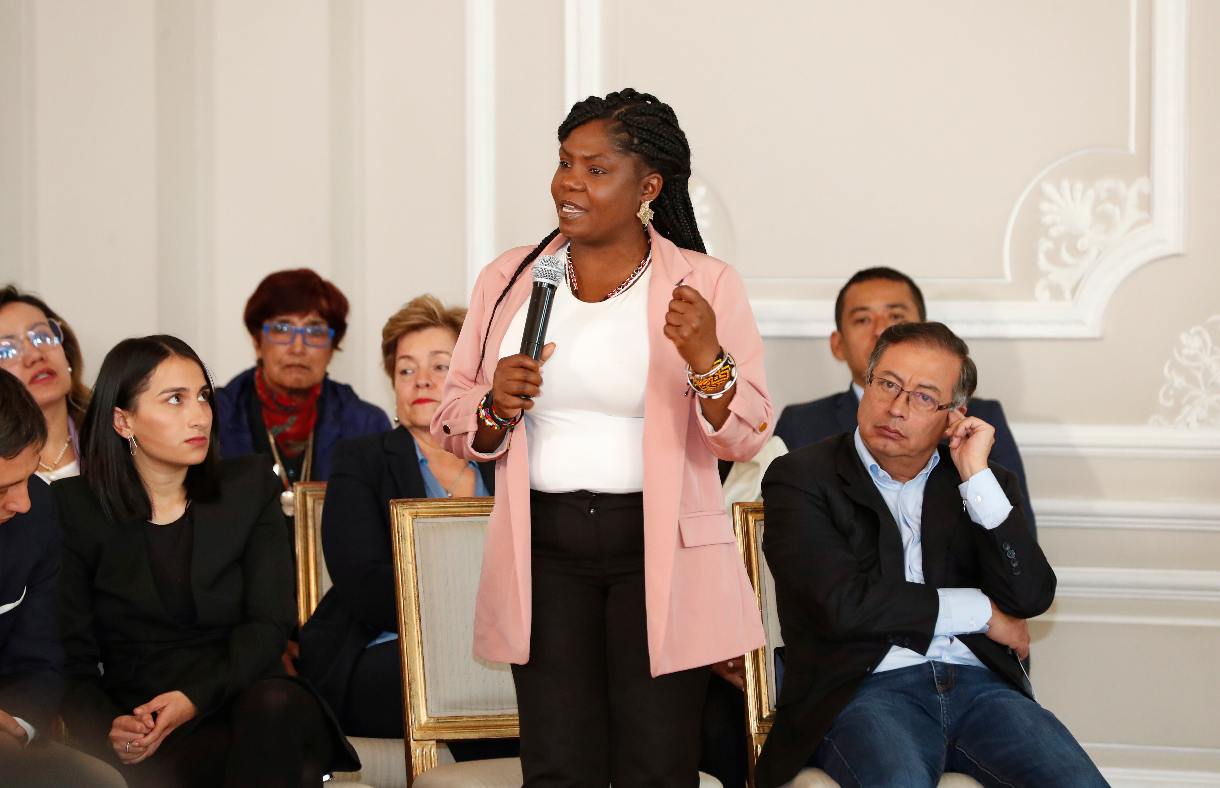 Vicepresidenta Francia Márquez y  Presidente Gustavo Petro
En la Casa de Nariño, el presidente dio un balance al país sobre los primeros 100 días de su gobierno
Bogota nov 15 del 2022
Foto Guillermo Torres Reina / Semana